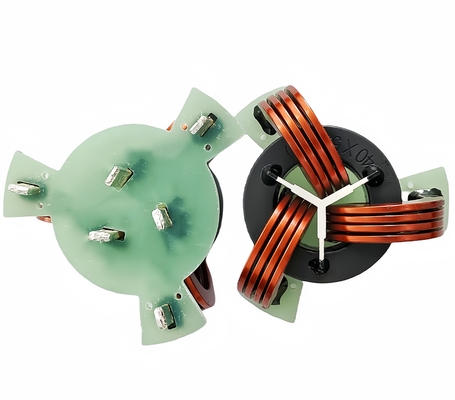 kaufen Drei-Phasen-Gemeinsame-Modus-Drossel-Induktor Hochstrom-Ferrit-Kern Toroidal-Flach-Kupferdraht-Spule Induktor on-line-Fertigung