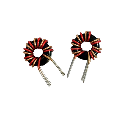 kaufen T8*4*3 Magnetring Induktor 8UH Rot Kupfer Doppeldraht Wicklung Leistungsfilter on-line-Fertigung