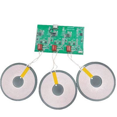 kaufen Multi-Geräte Wireless-Ladegerät Spule 3-Spulen 15W Schnelllade-Pad für 3 Telefone gleichzeitig on-line-Fertigung