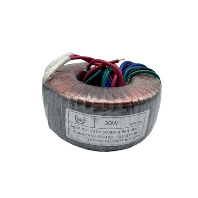 kaufen 30W Ringkerntransformator 0-220V Eingang 36V 45V-0-45V 15V-0V-15V Ausgang on-line-Fertigung