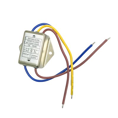 kaufen EMI-Filter CW1B-1A-L 6A Leistungsreinigung Blei-Typ Einphasen-Wechselstromfilter on-line-Fertigung