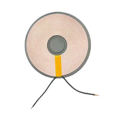kaufen Maßgeschneiderte Doppelschichtwicklung 90mm Durchmesser Hochleistungs 30W kabellose Ladespule für Smart Home Geräte on-line-Fertigung